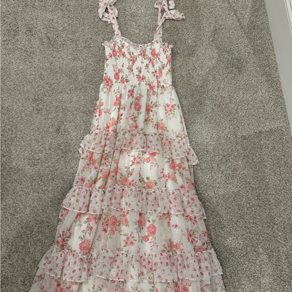 Altar'd State Pink Floral Womens Dress